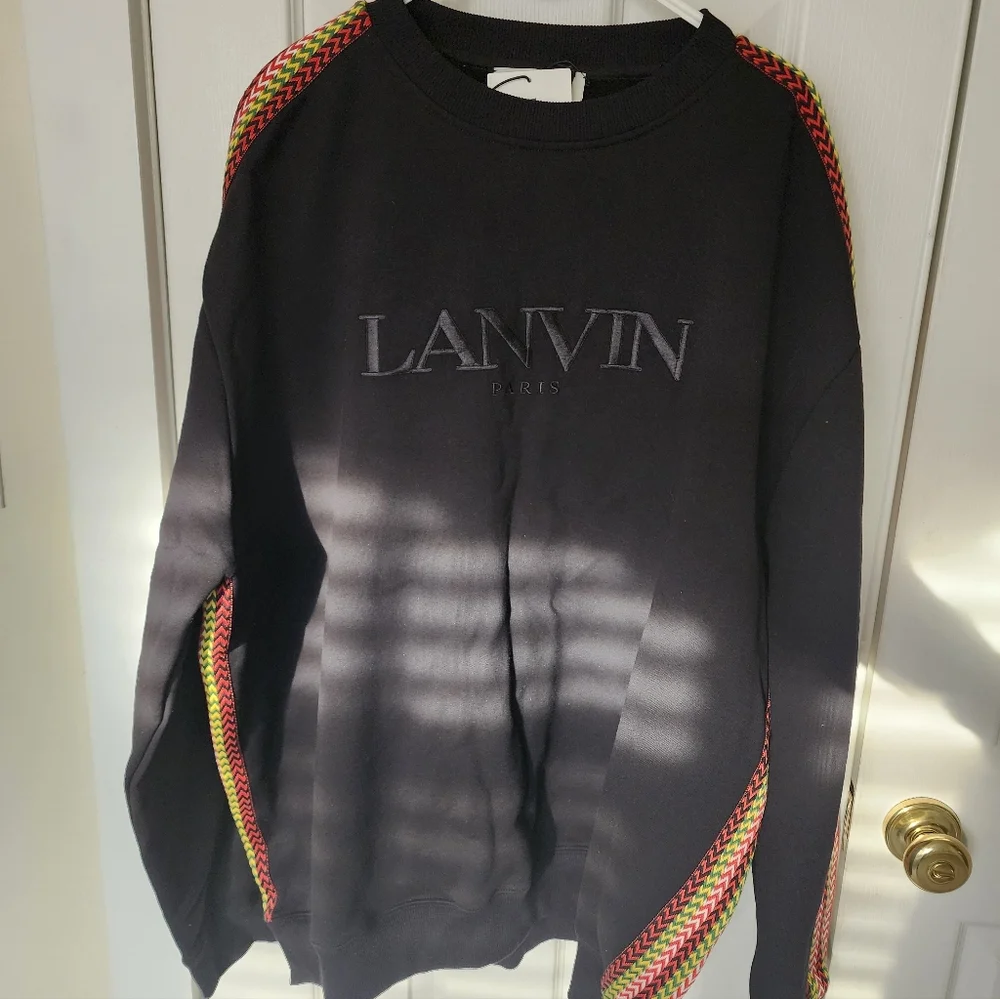 Lanvin Side Curb Crewneck Sweatshirt